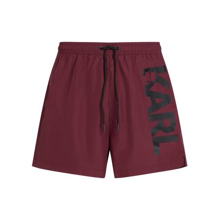 Karl Lagerfeld Karl Lagerfeld Zwemshorts bordeaux / zwart