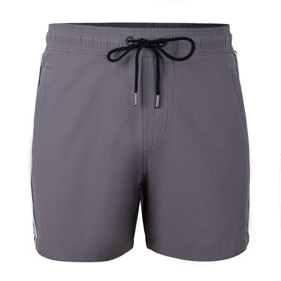 YEAZ YEAZ Zwemshorts Seabeat grijs / zwart / wit -