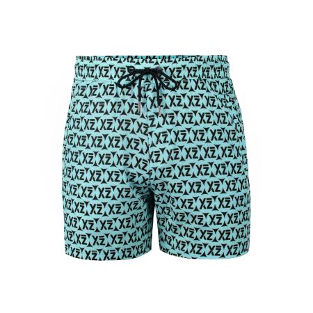 YEAZ YEAZ Zwemshorts Seashey turquoise / zwart