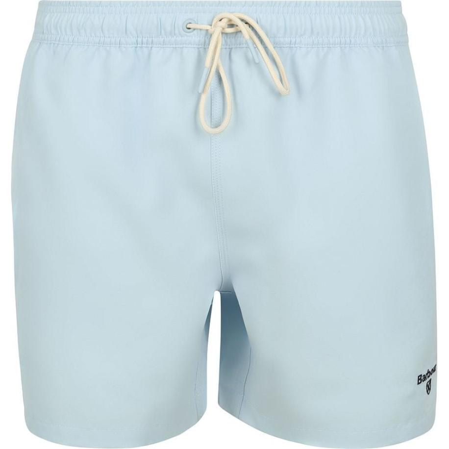 Barbour Zwemshort Logo Lichtblauw Blauw