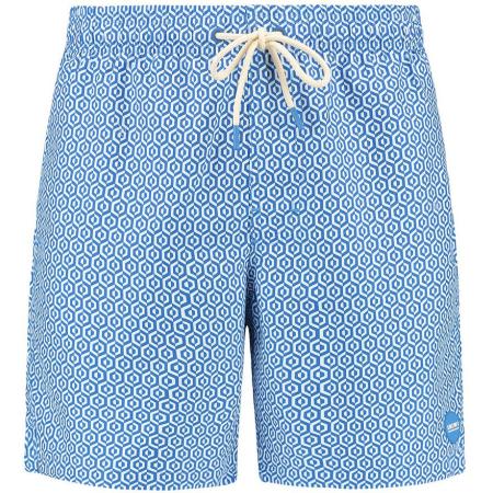 Shiwi Zwembroek Mike Geo Tile Kobaltblauw