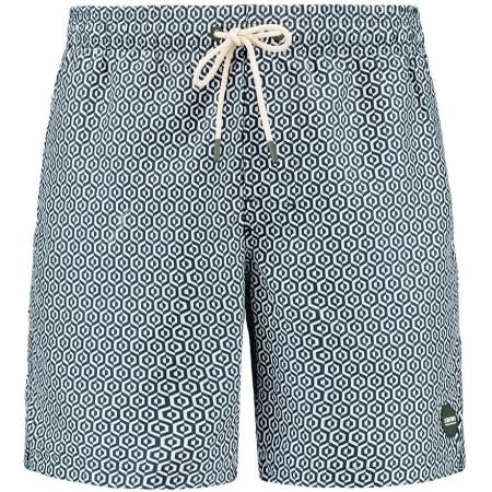 Shiwi Zwembroek Mike Geo Tile Donkergroen