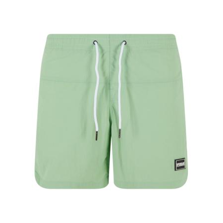Urban Classics Urban Classics Zwemshorts groen / zwart / wit