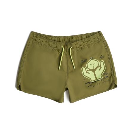 G-Star RAW G-STAR Zwemshorts olijfgroen / pastelgroen / zwart