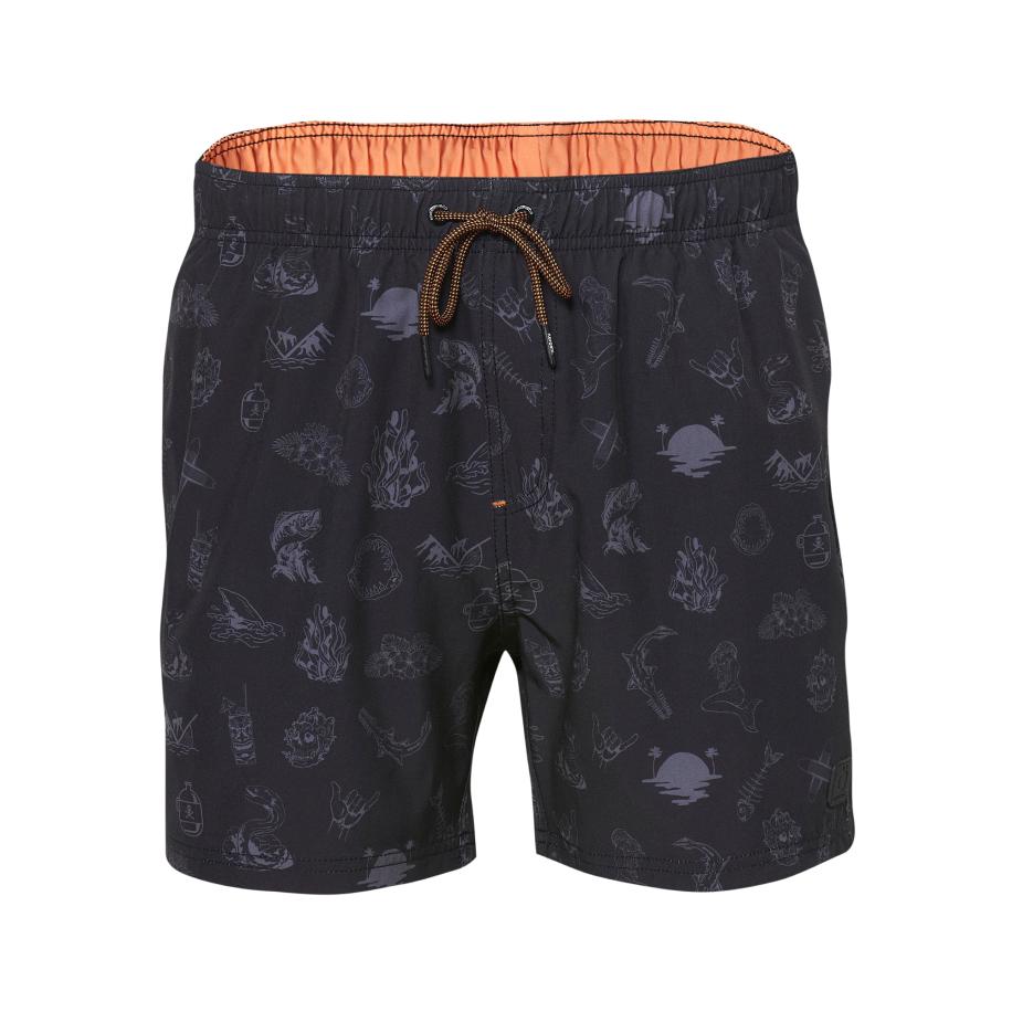 KOROSHI KOROSHI Zwemshorts grijs / antraciet -
