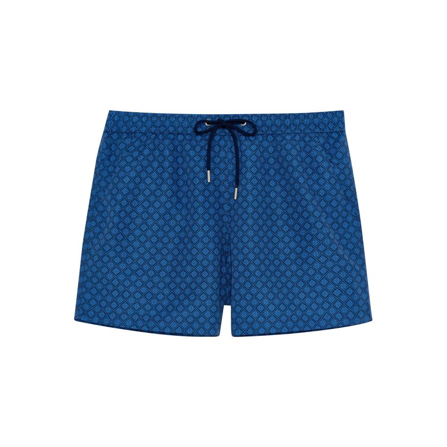 HOM HOM Zwemshorts Beach Boxer Hendaye blauw -