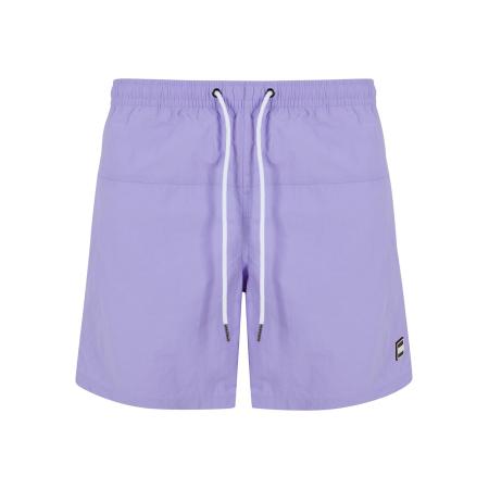 Urban Classics Urban Classics Zwemshorts lavendel / zwart / wit