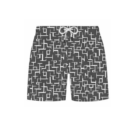 WESTMARK LONDON WESTMARK LONDON Zwemshorts Geometric lichtgrijs / donkergrijs
