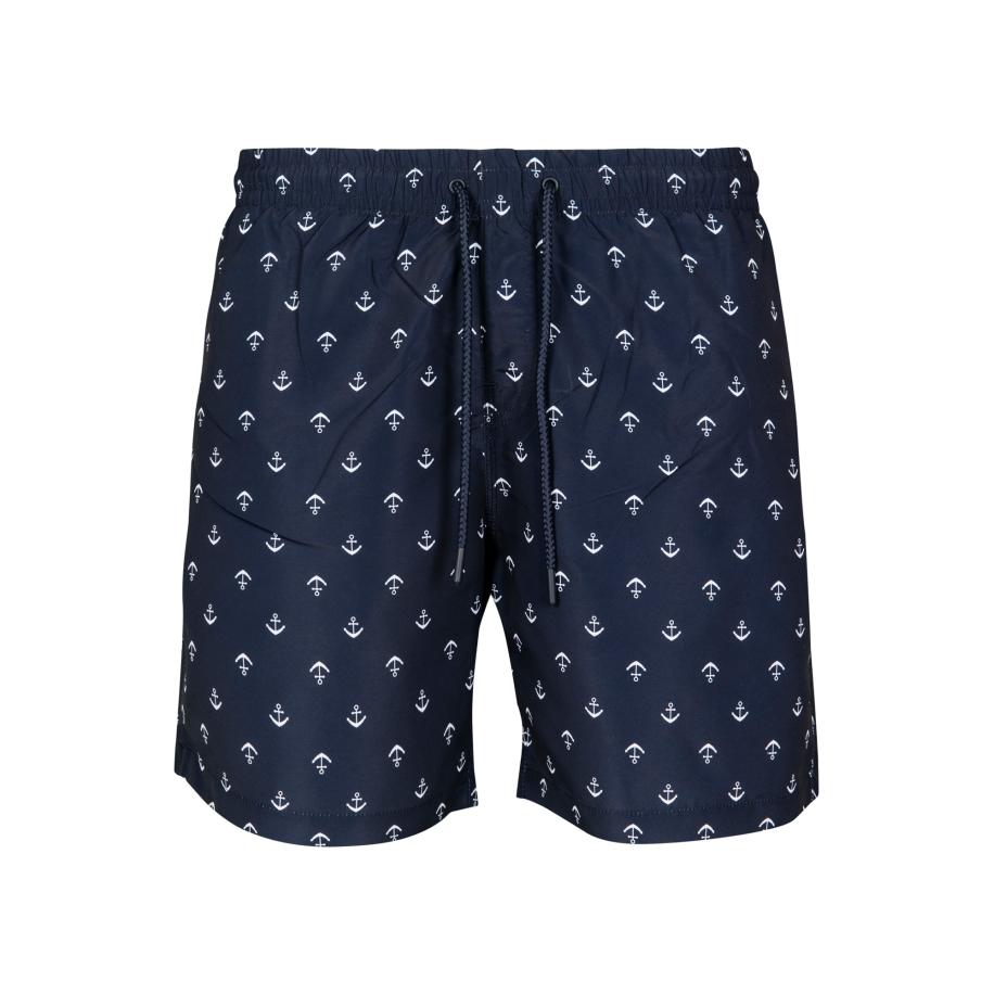 Urban Classics Urban Classics Zwemshorts marine / wit -