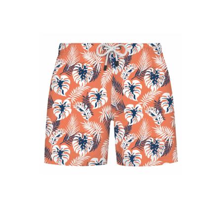 WESTMARK LONDON WESTMARK LONDON Zwemshorts Botanic navy / oranje / wit