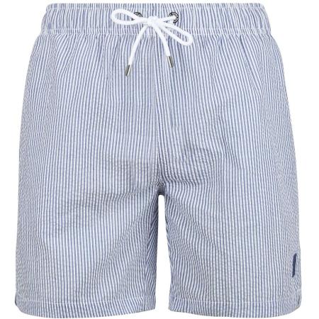 Suitable Zwembroek Stripe Seersucker Blauw