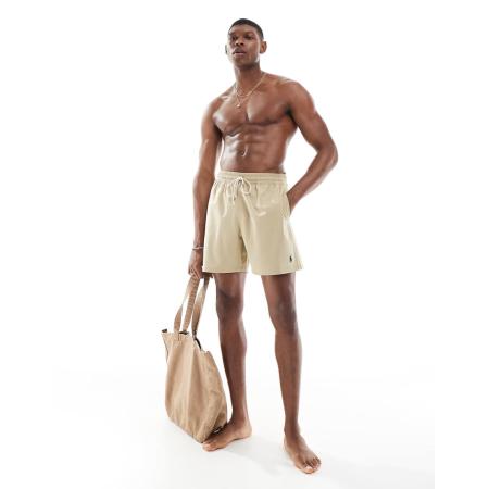 Polo Ralph Lauren - Traveler - Zwemshort met icoonlogo in beige-Neutraal