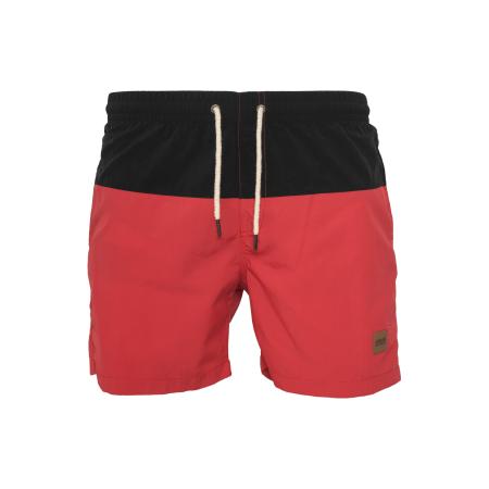Urban Classics Urban Classics Zwemshorts pastelrood / zwart